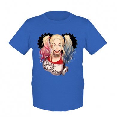 

Детская футболка для мальчиков Stedman I love Harley Quinn M Синий