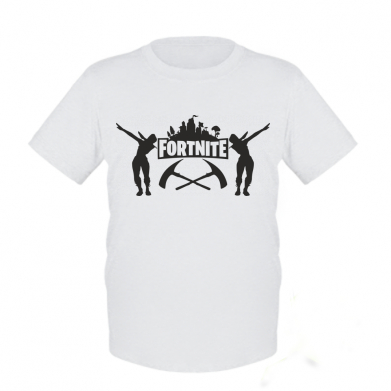 

Детская футболка для мальчиков Stedman Fortnite dancing logo XS Белый