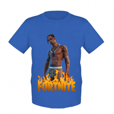 

Детская футболка для мальчиков Stedman Fortnite Travis Scott XS Синий
