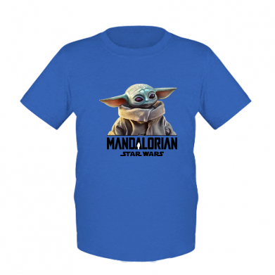 

Детская футболка для мальчиков Stedman Little cute Yoda XL Синий