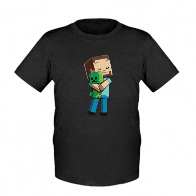 

Детская футболка для мальчиков Stedman Heroes from Minecraft XL Черный