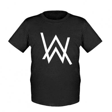 

Детская футболка для мальчиков Stedman Alan Walker logo XL Черный