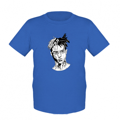 

Детская футболка для мальчиков Stedman XXXTentacion Monochrome Art XS Синий