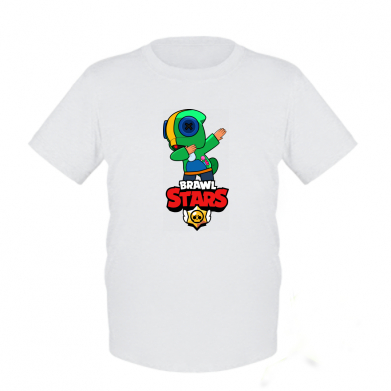 

Детская футболка для мальчиков Stedman Brawl stars Leon dab XS Белый