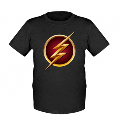 

Детская футболка для мальчиков Stedman Flash Logo Art M Черный