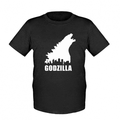 

Детская футболка для мальчиков Stedman Godzilla and city XS Черный