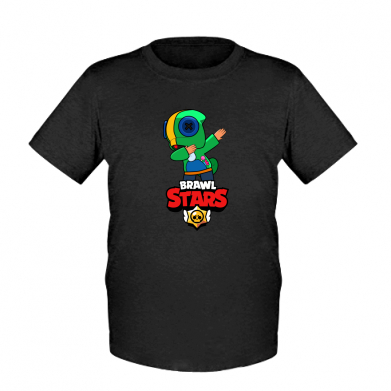 

Детская футболка для мальчиков Stedman Brawl stars Leon dab XS Черный
