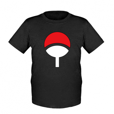 

Детская футболка для мальчиков Stedman Uchiha symbol L Черный