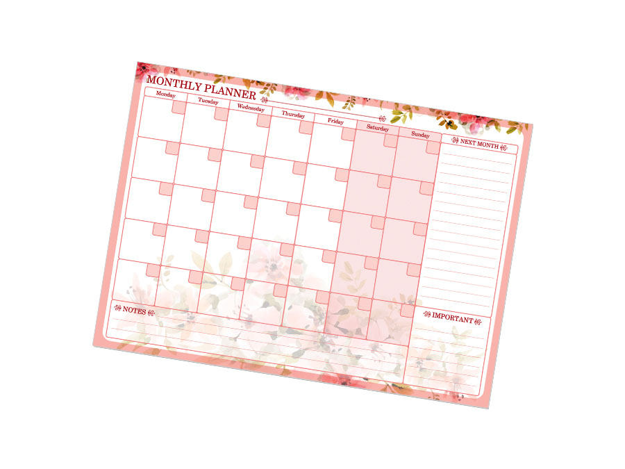 

Магнитный планер на холодильник Vit-Design “Monthly Planner” 30*42 cm Rose