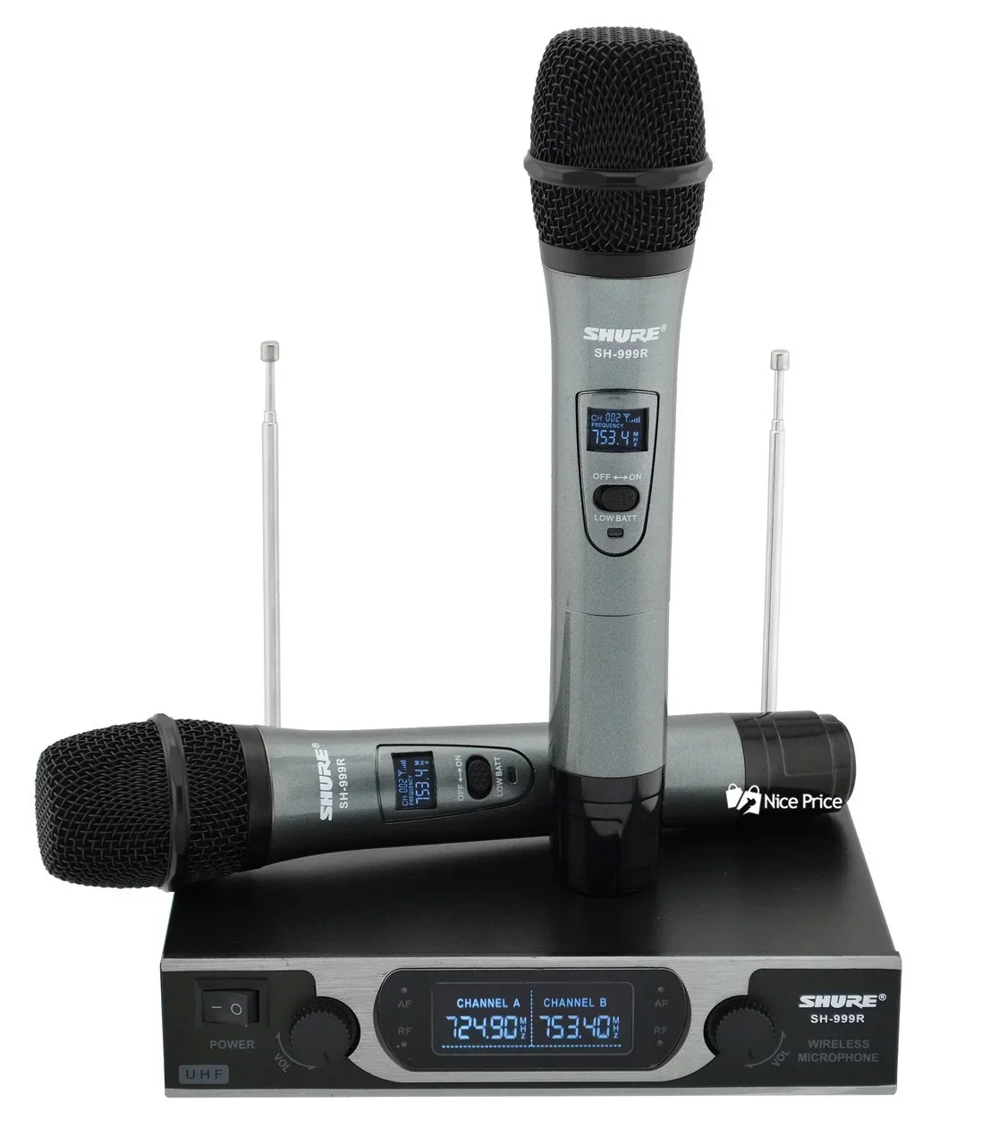 

Радиосистема Shure SH-999R база, 2 радиомикрофона, кейс