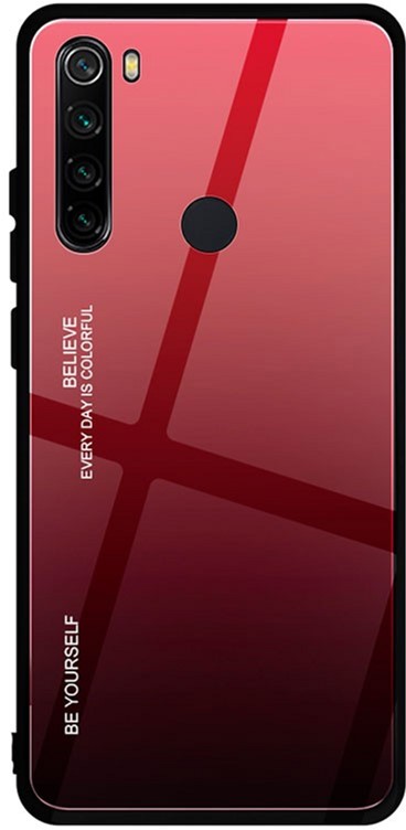 

Панель BeCover Gradient Glass для Xiaomi Redmi Note 8T Red-Black