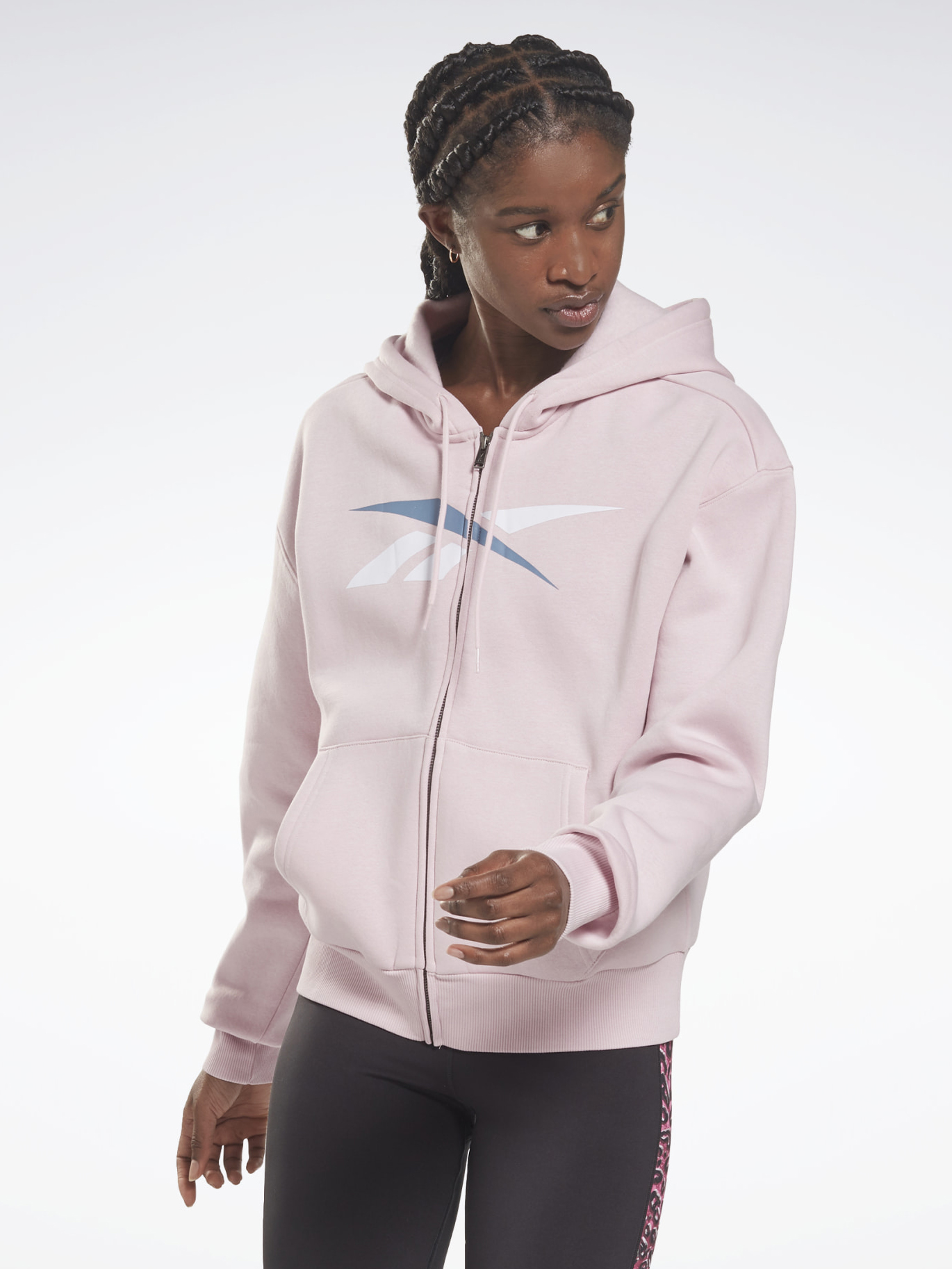 

Спортивная кофта Reebok TE Vector FZ Hoodie H62059 2XS Frost Berry