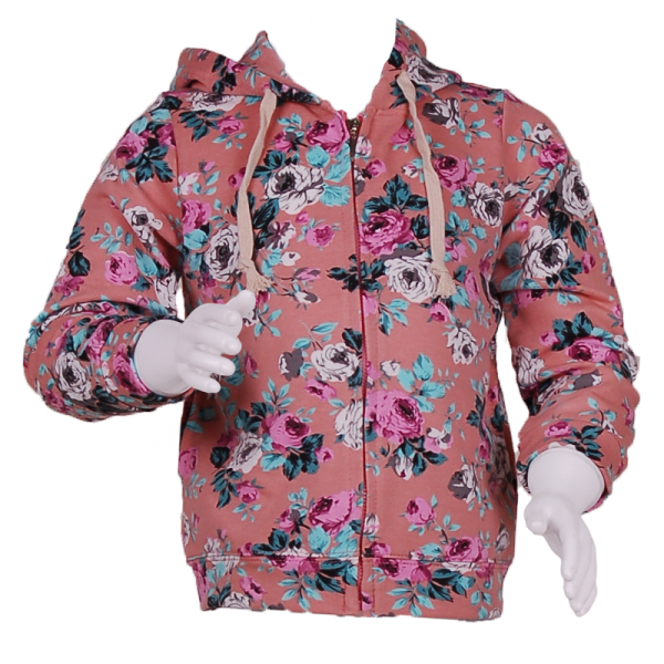 

Кофта с цветочным рисунком 3 года (98 см) O 10139-flowers светло розовый цвет