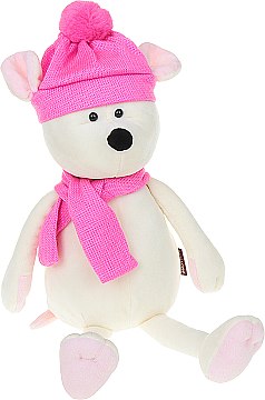 

Мягкая игрушка "Мышка Пинки с шарфом и шарфиком", 28 см - MaxiToys (20-755800)