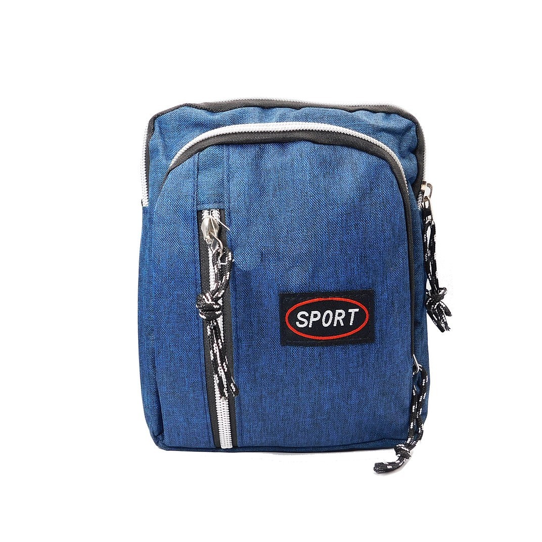 

Мужская сумка Sport через плече синяя 800-1332