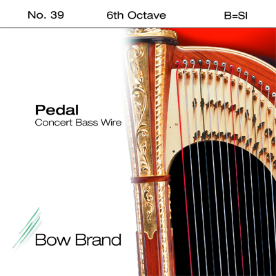 

Струна B6 для арфы Bow Brand Pedal Wires Tarnish Resistant PW-39B6T