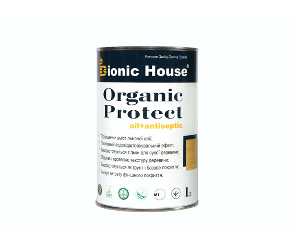

Антисептик для дерева ORGANIC PROTECT OIL Bionic-House 1л Бесцветный