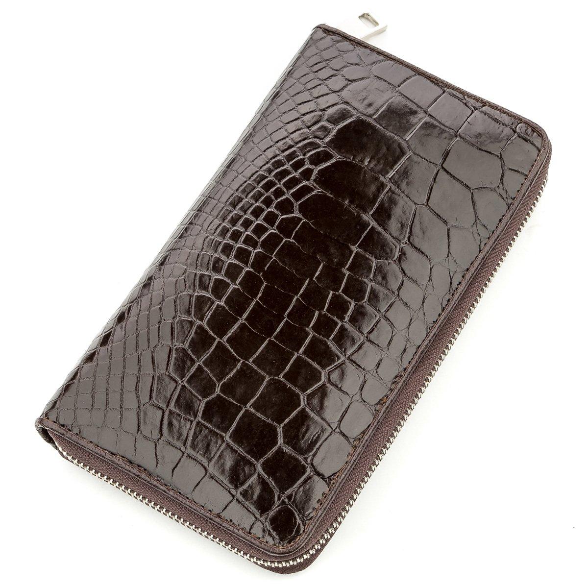 

Мужское портмоне CROCODILE LEATHER 18527 Коричневый