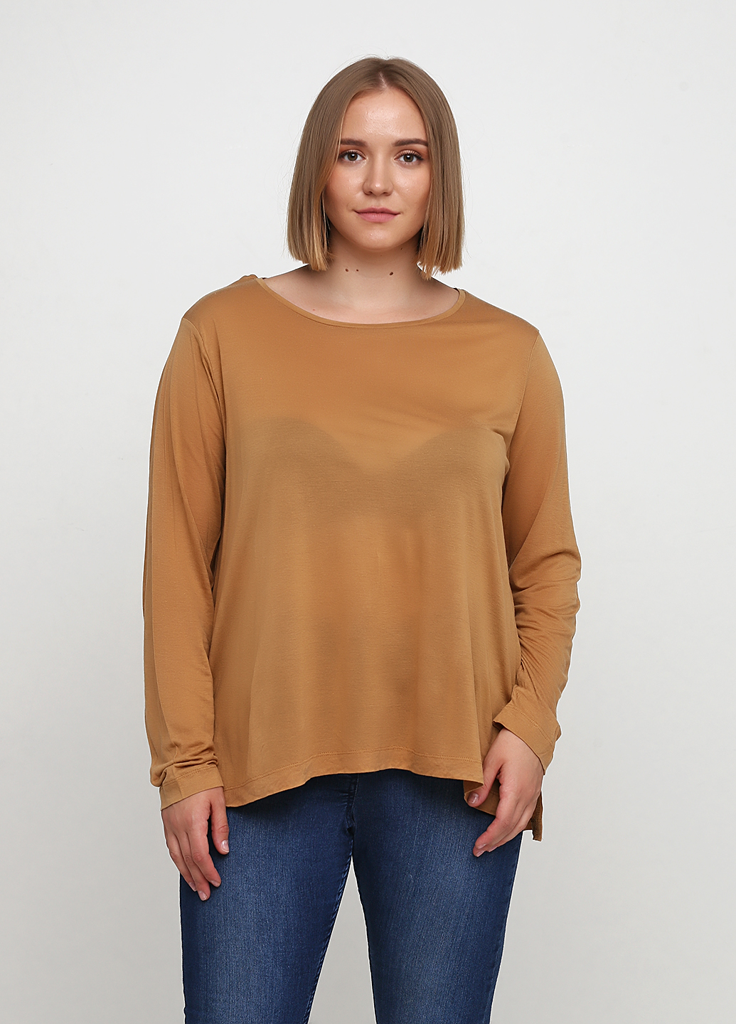 

Лонгслив H&M XL Коричневый 0703223_корич
