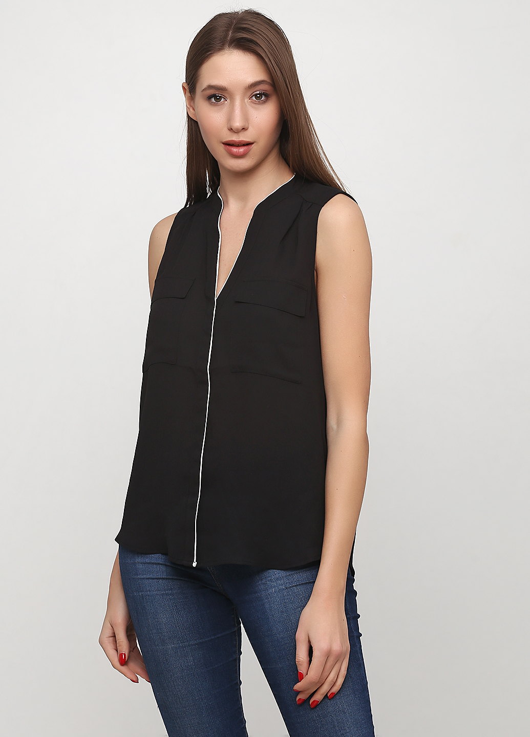 

Блузка H&M 42 Черный 0227794_бел.обводка_01