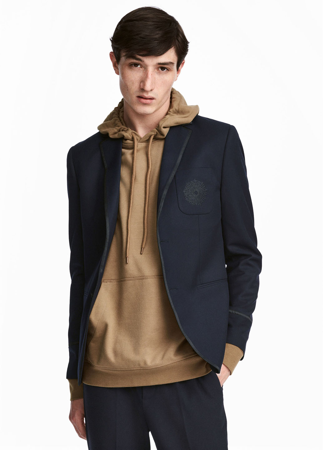 

Пиджак H&M 52 Темно-синий 0571703_01