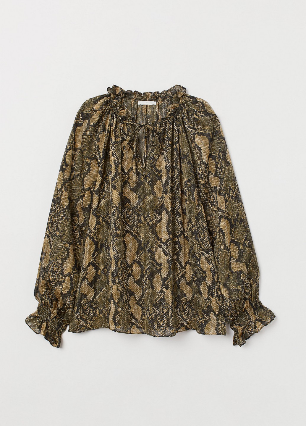 

Блузка H&M 34 Бежевый 0752468_змея