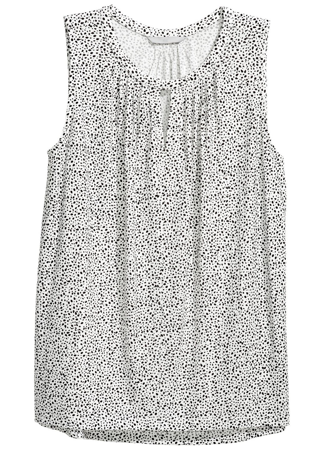 

Блуза H&  Белый 0511561_чер.пят_01, Блуза H&M M Белый 0511561_чер.пят_01