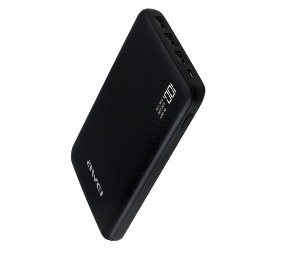

УМБ AWEI with LCD P56k Power Bank 30000mAh |3USB, 2A| Black