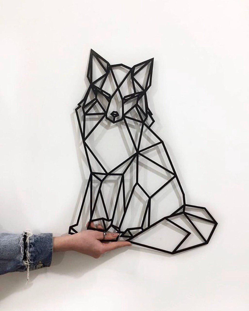 

Картина из дерева DECART Geometric Лиса 60x70 см