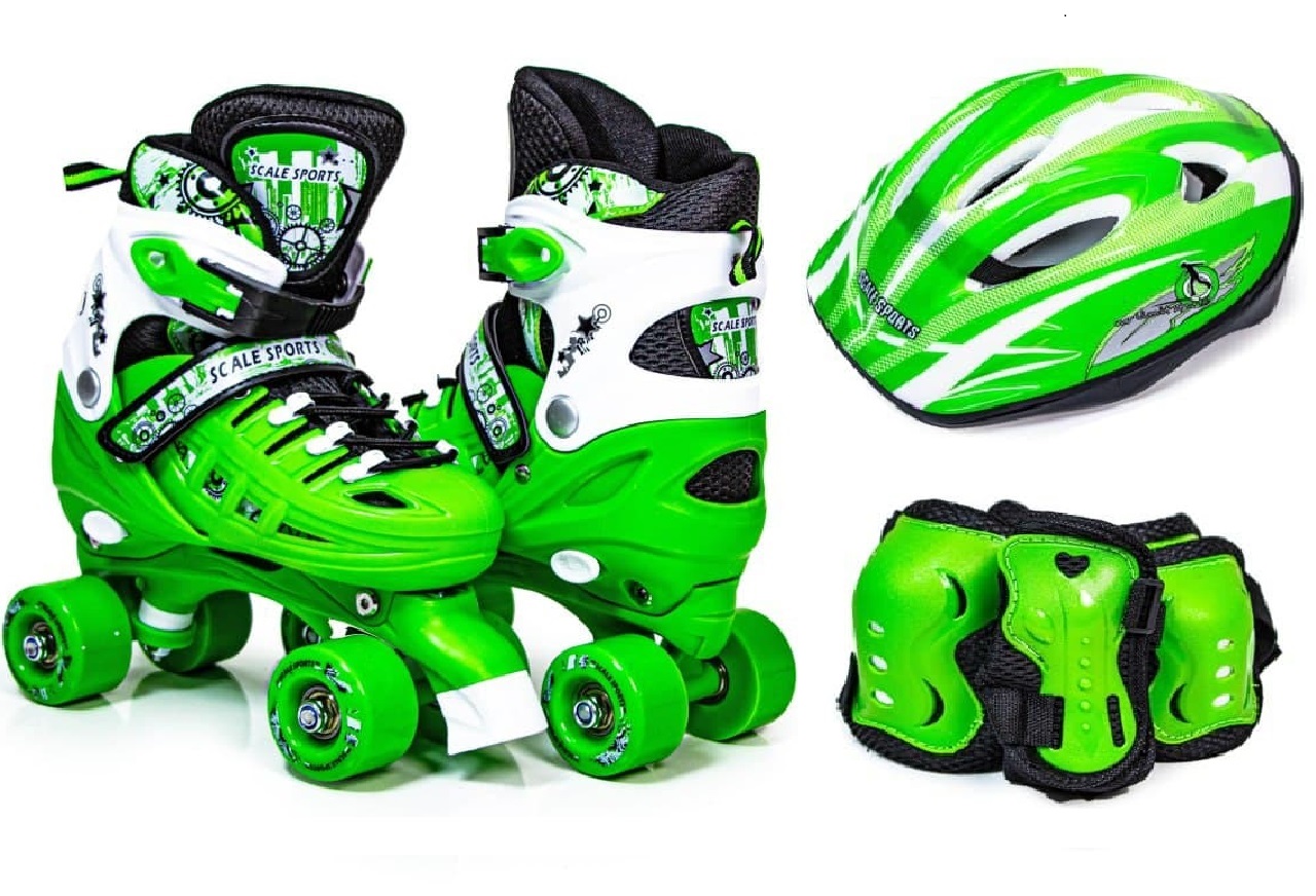 

Комплект квадов с защитой Scale Sport. Green (размер 34-37) 1293492564