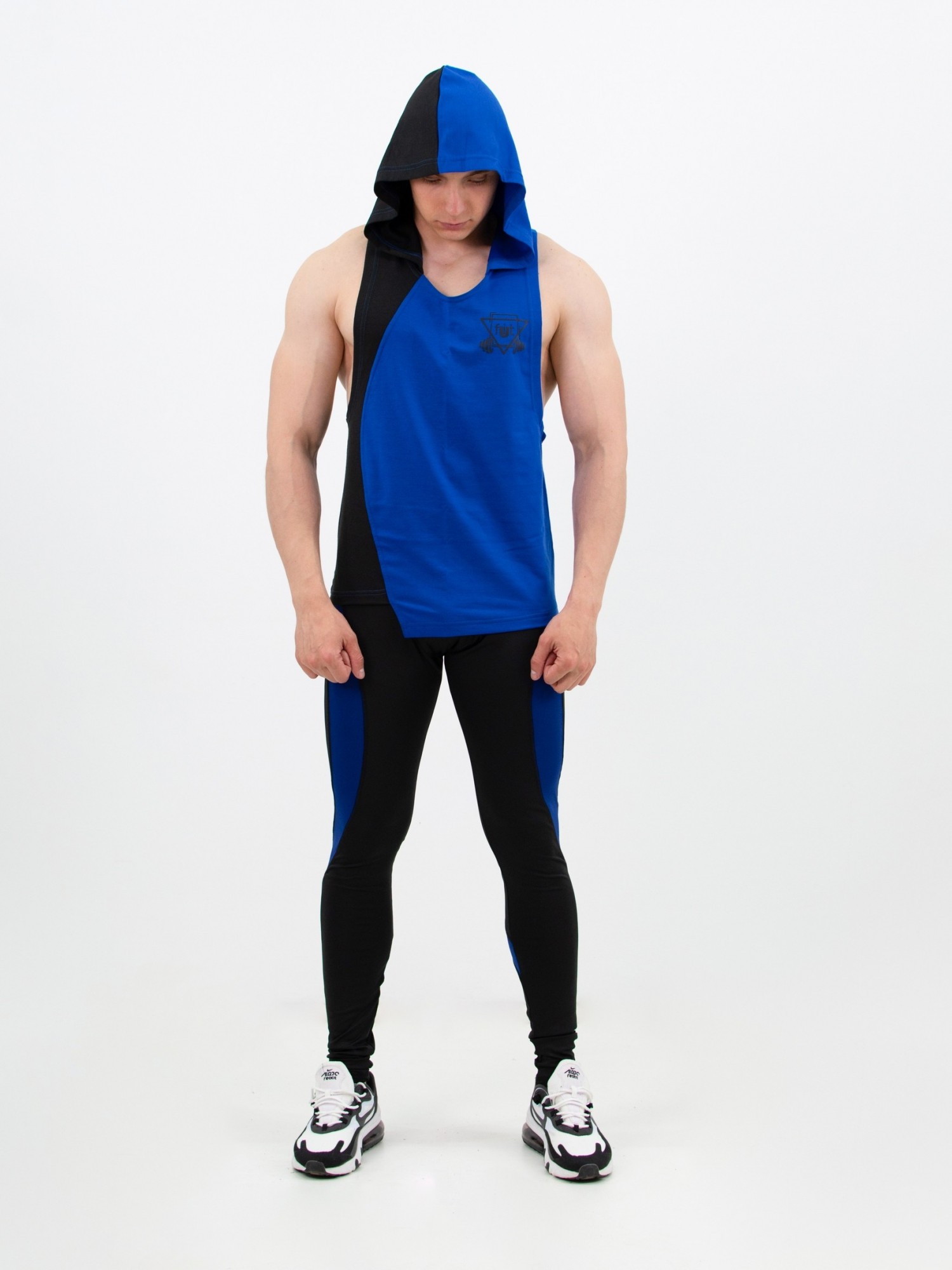 

Мужской спортивный комплект fitU Shadow blue 2.0  Сине-черный, Мужской спортивный комплект fitU Shadow blue 2.0 L Сине-черный