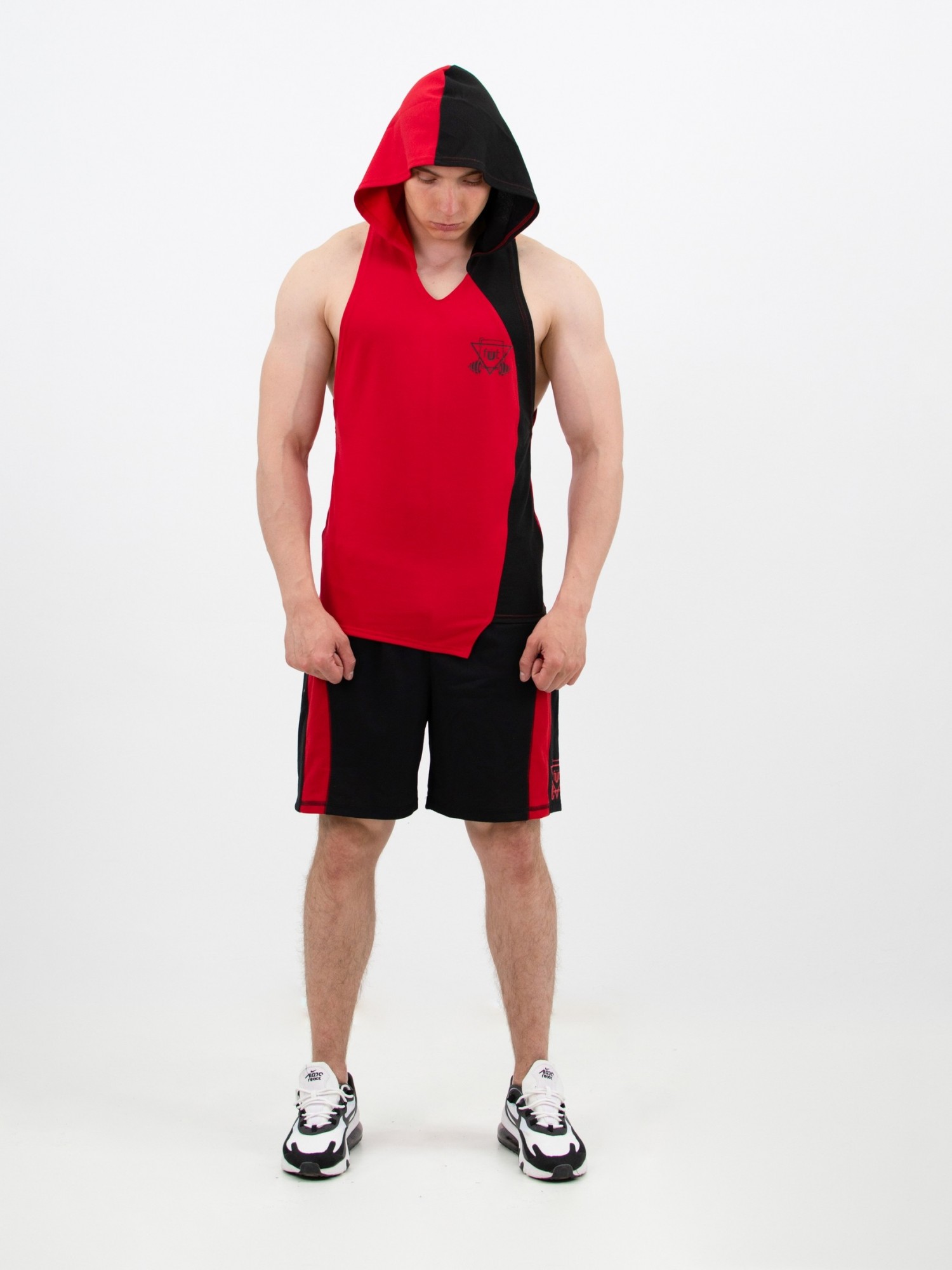 

Мужской спортивный комплект fitU Shadow red 1.0  Красно-черный, Мужской спортивный комплект fitU Shadow red 1.0 L Красно-черный