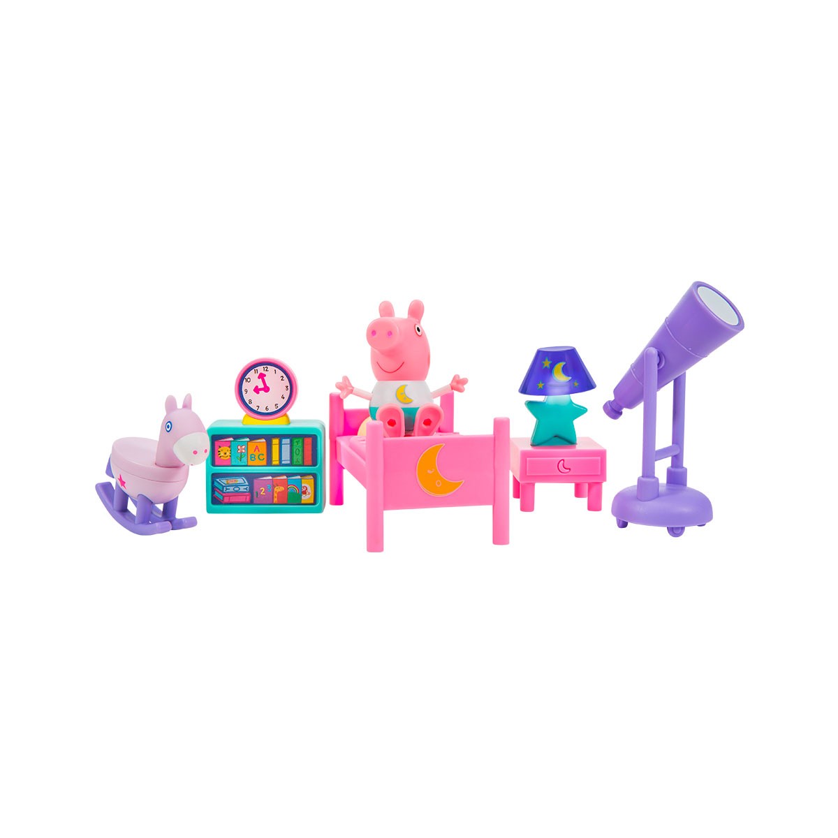 

Игровой набор Peppa - СПАЛЬНЯ (фигурка Пеппы, аксессуары, свет)