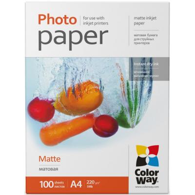 

Бумага Colorway A4 220г matte 100л (PM220100A4)