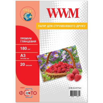

Бумага A3 Premium WWM (G180.A3.20.Prem)