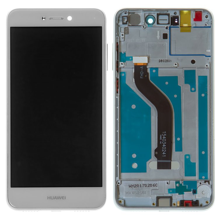 

Дисплей для Huawei P8 Lite (2017) / Nova Lite (2016) / P9 Lite (2017) с сенсором белый и рамкой