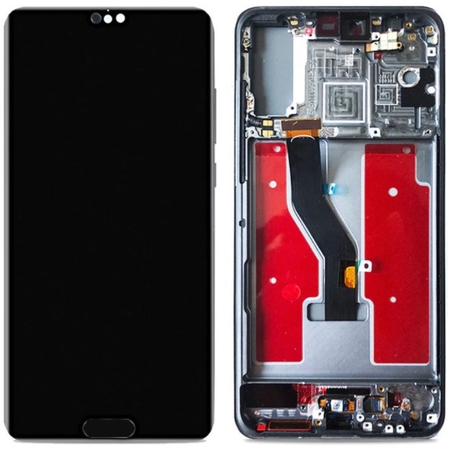 

Дисплей для Huawei P20 PRO (CLT-L29) TFT (со шлейфом сканера пальца) с сенсором черный и рамкой