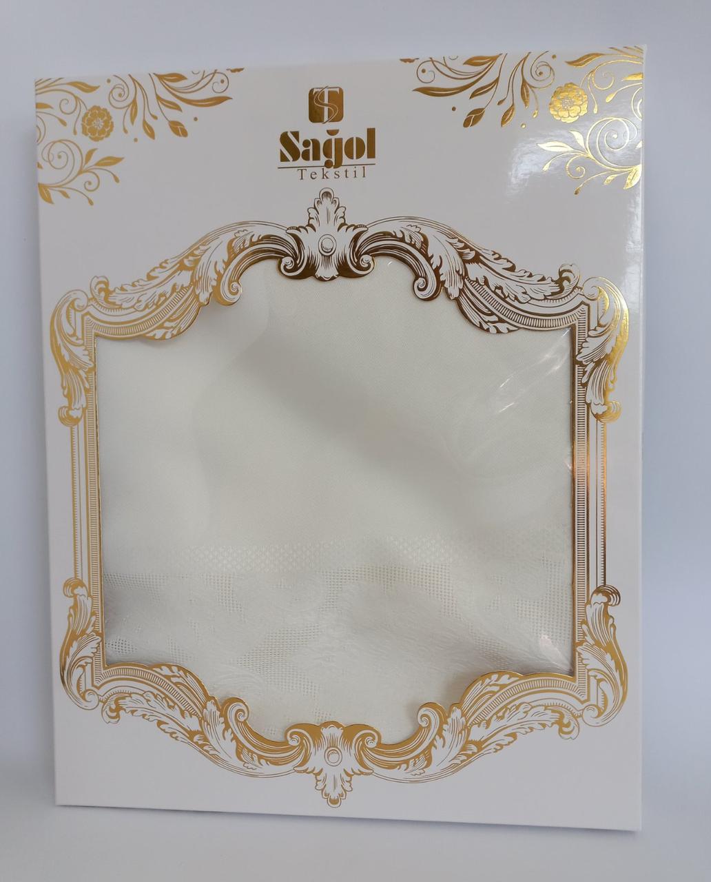 

Скатерть Sagol тефлон 160x220 ovale St-060 Cream в коробке *