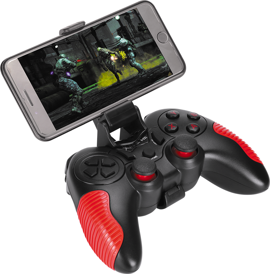 Беспроводной геймпад XTRIKE GP-45 Android/PS3/PC D-input & X-input  Black/Red (GP-45)