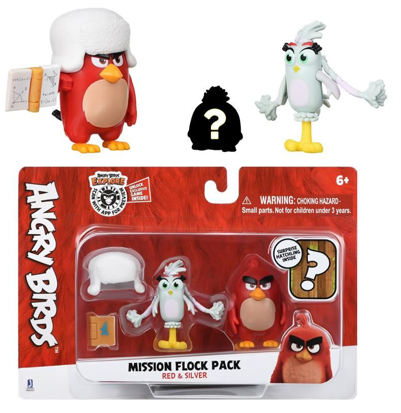 

Ігровий комплект Jazwares Angry Birds ANB Mission Flock Ред і Сільвер (ANB0007)