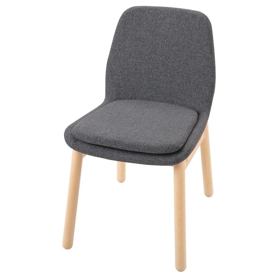 

Стілець IKEA VEDBO береза / Gunnared середньо-сірий (104.179.89)