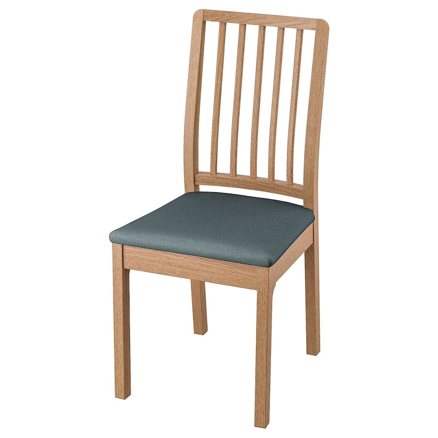 

Стілець IKEA EKEDALEN дуб / Idekulla синій (593.181.86)