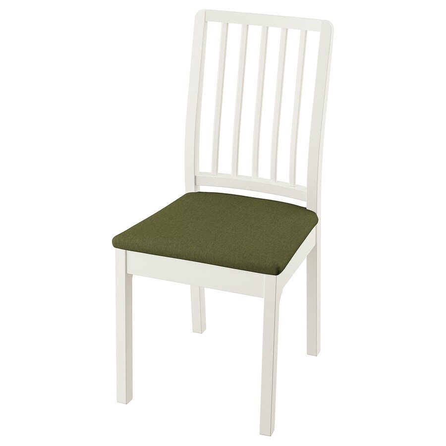 

Стілець IKEA EKEDALEN білий / оливкова Orrsta (893.182.22)
