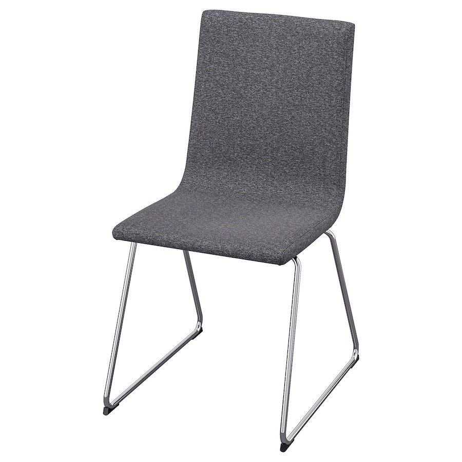 

Стілець IKEA VOLFGANG хром / Gunnared середньо-сірий (804.046.72)