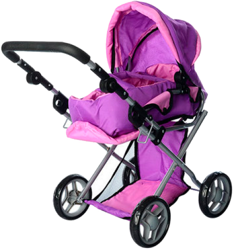 

Коляска для кукол Melogo 9379/029 (violet/l.pink)