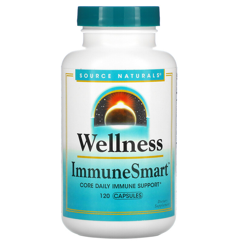 

Комплекс для иммунитета Source Naturals "Wellness Immune Smart" витамины, минералы и травы (120 капсул)