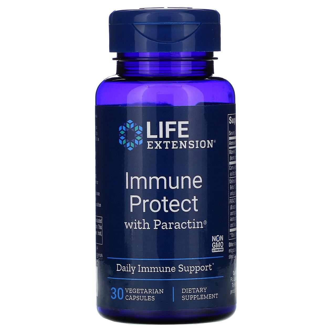 

Комплекс для иммунной защиты Life Extension "Immune Protect with Paractin" с парактином (30 вегетарианских капсул)