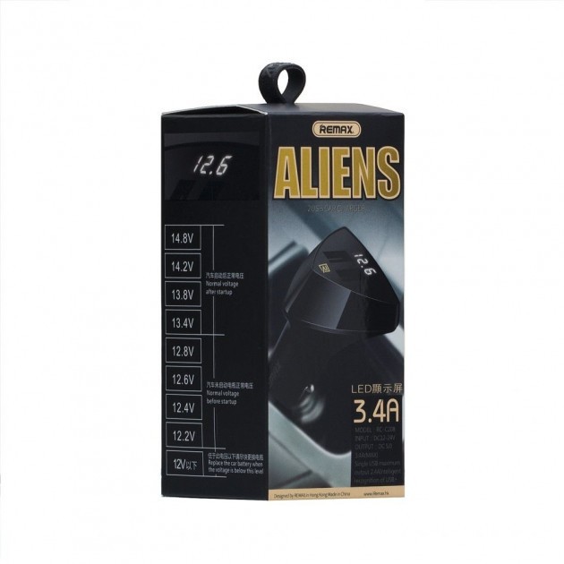 

Авто Зарядное Устройство Remax RC-C208 Led 2 USB 3.4A (5-43-55234)