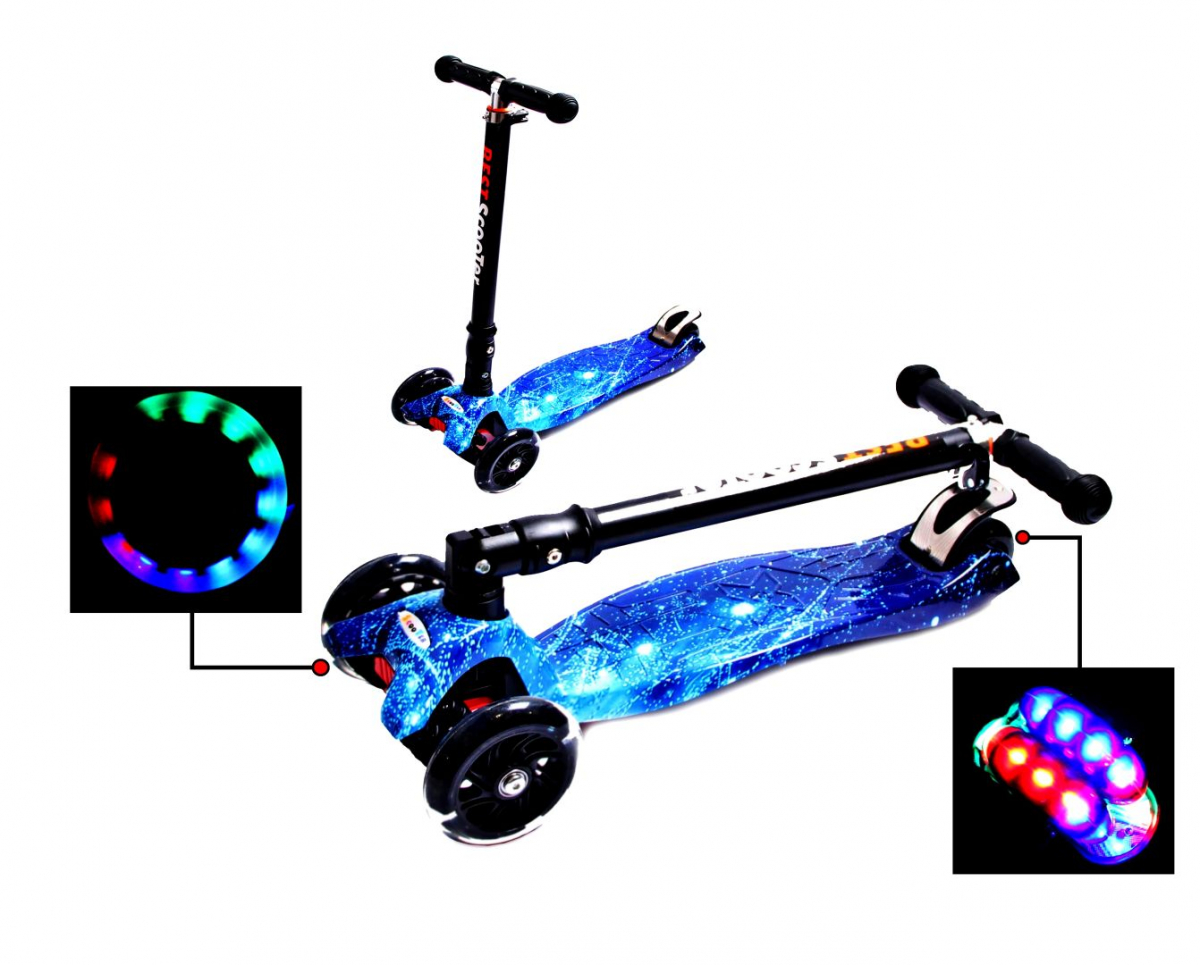 

Детский самокат Scooter Maxi со складной ручкой Spаce