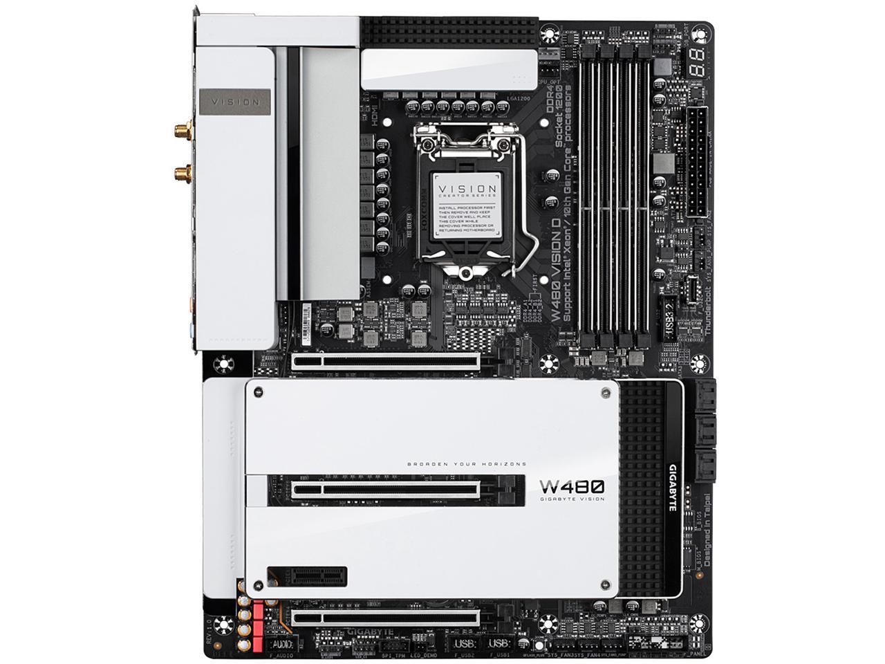 

Материнская плата Gigabyte W480 VISION D (s1200, Intel W480, PCI-Ex16)